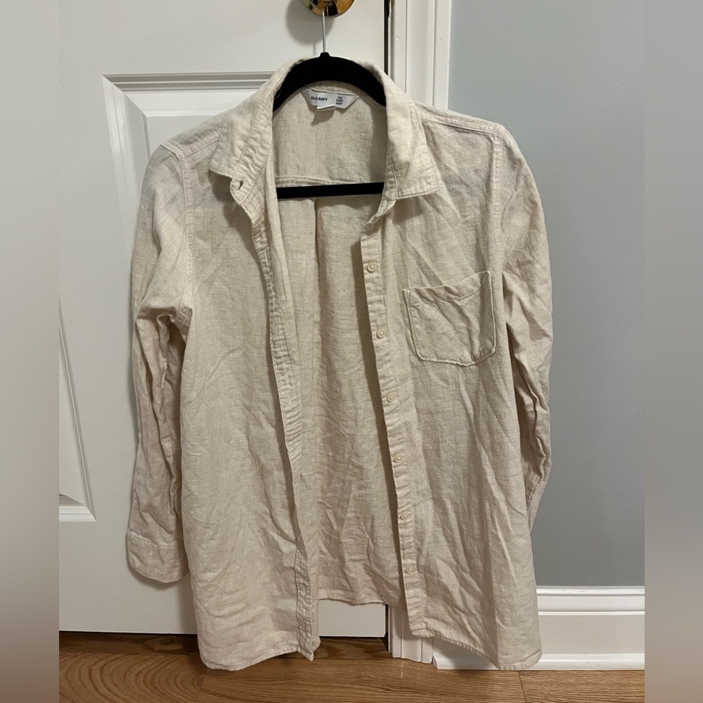 Old Navy Button Down Tunic Shirt (L)